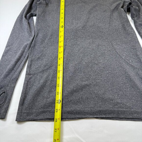 Lululemon Swiftly Tech Long Sleeve Heathered Black Gray Sz 8 - Picture 4 of 8